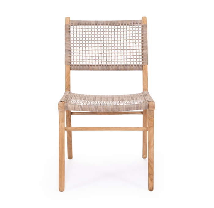 Zen Dining Chair Washed Grey, Width 49cm x Depth 56cm x Height 87cm
