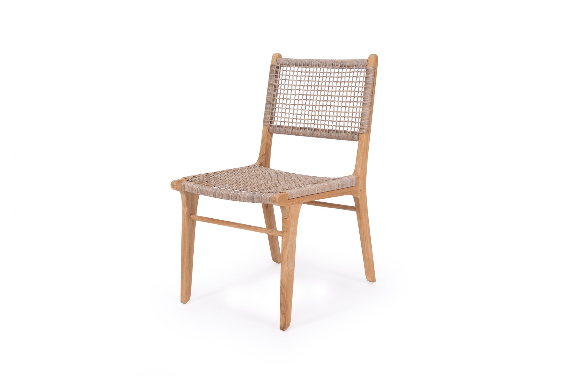 Zen Dining Chair Washed Grey, Width 49cm x Depth 56cm x Height 87cm - Image 5