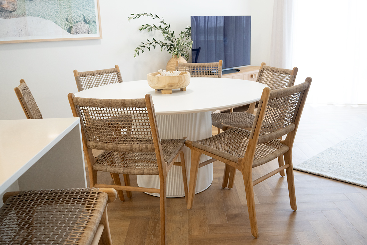 Zen Dining Chair Washed Grey, Width 49cm x Depth 56cm x Height 87cm - Image 15