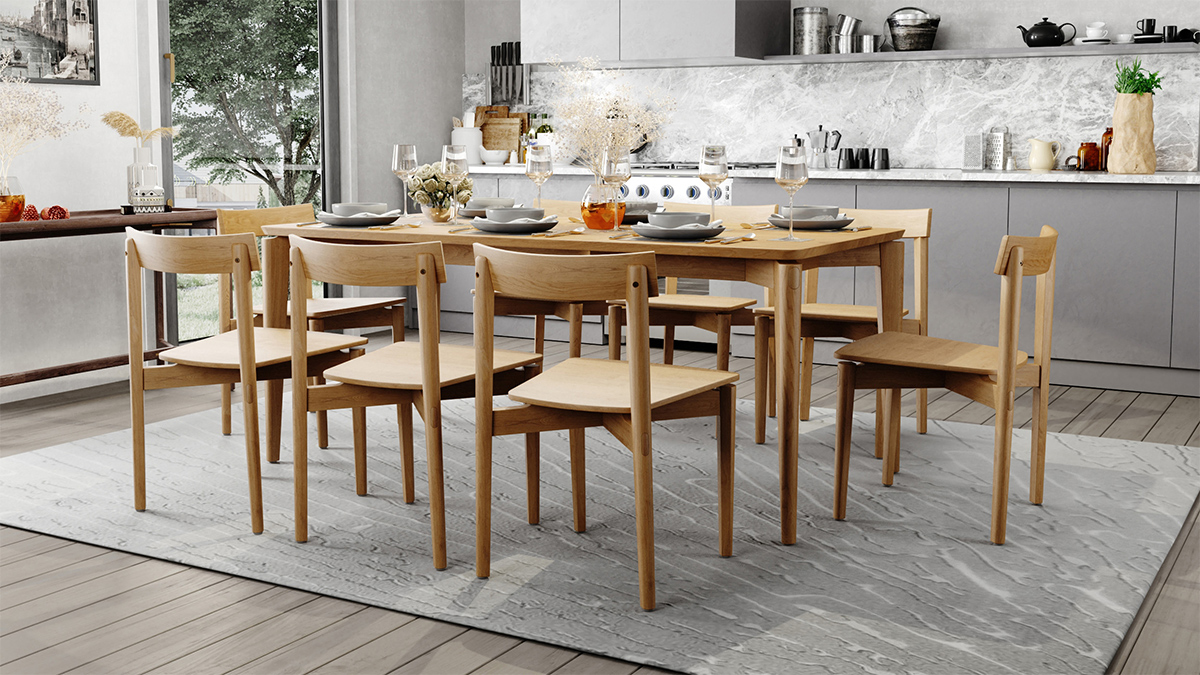 Jude Dining Chair Natural, W 48cm x D53cm x H78.5cm - Image 6