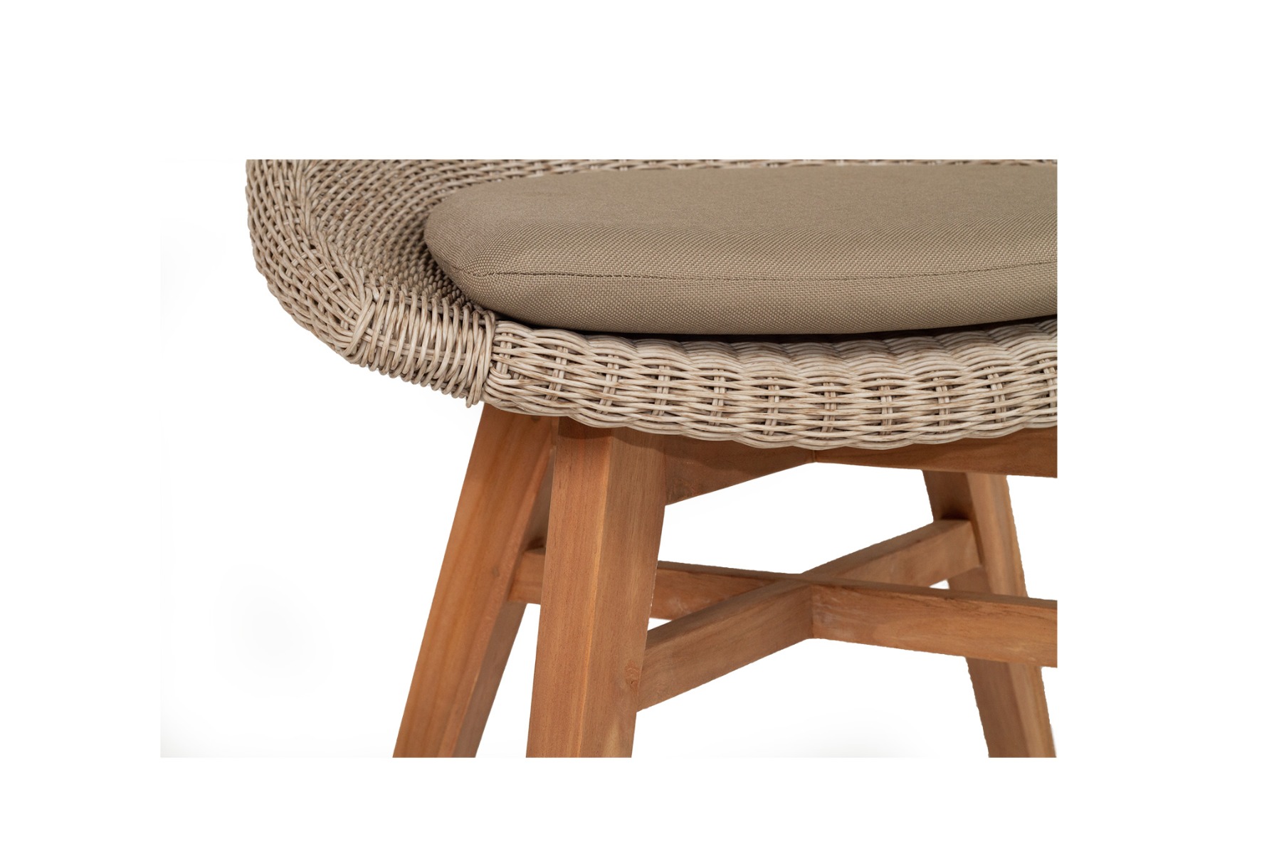 Oceanic Outdoor Dining Chair Mushroom, Width 55cm x Depth 49cm x height 82cm - Image 22