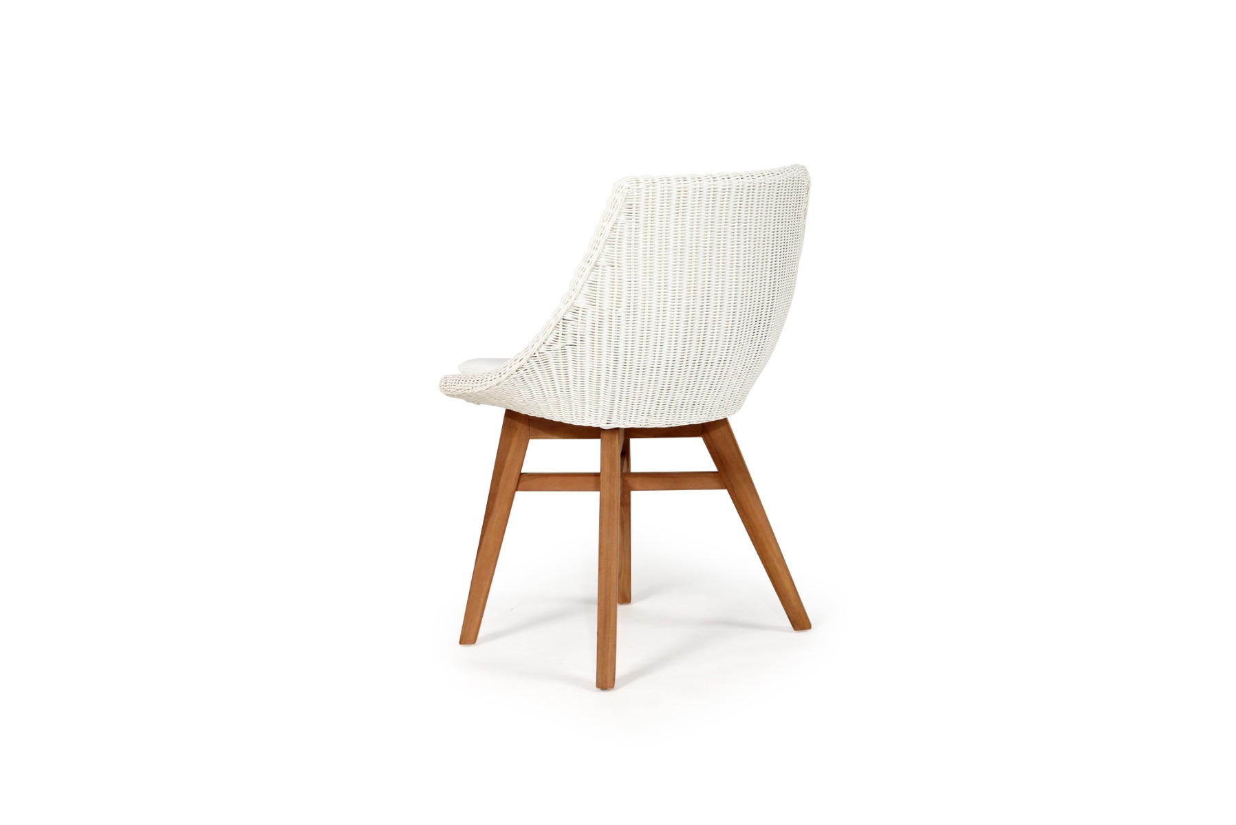 Oceanic Outdoor Dining Chair White, Width 55cm x Depth 49cm x height 82cm - Image 6
