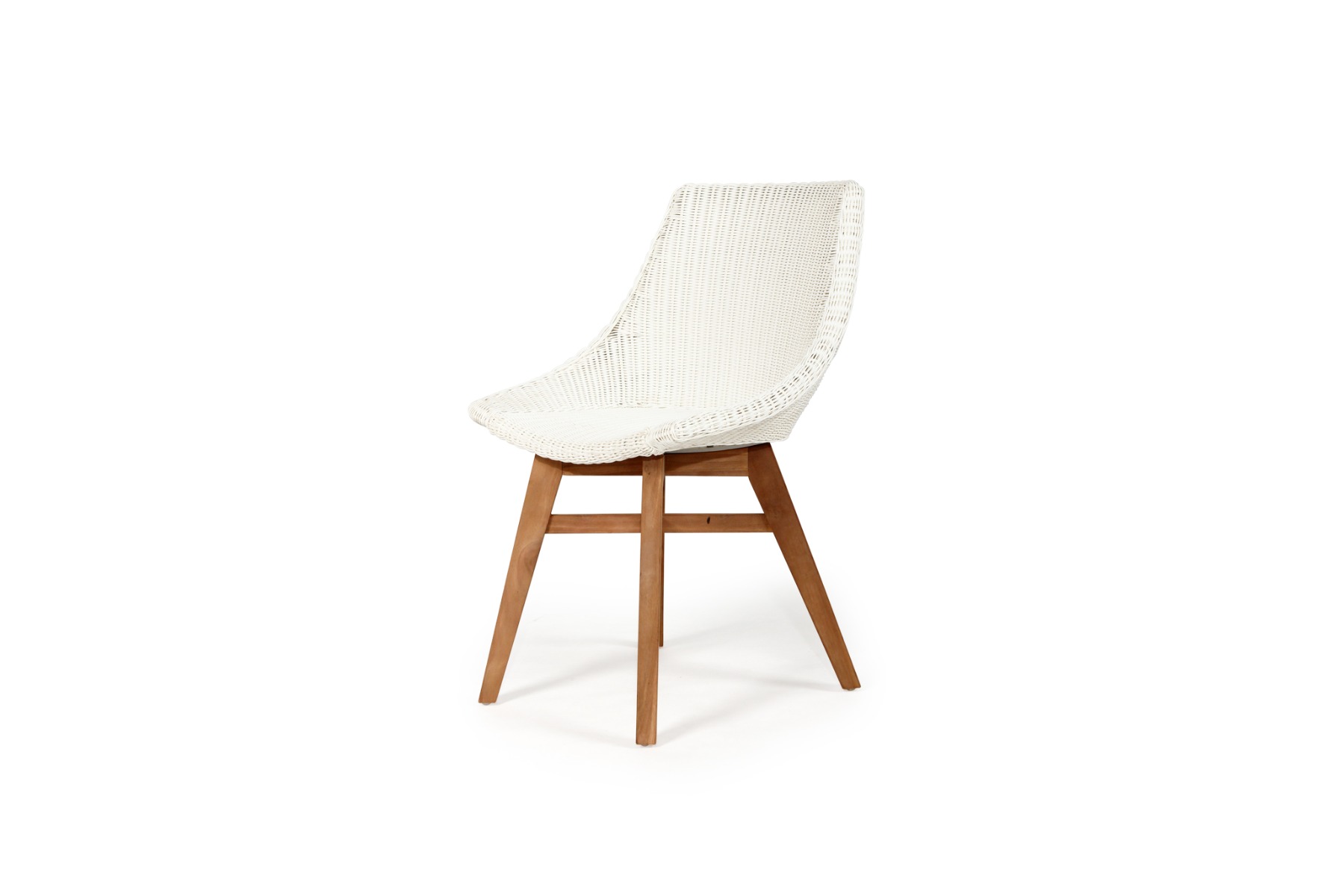Oceanic Outdoor Dining Chair White, Width 55cm x Depth 49cm x height 82cm - Image 8