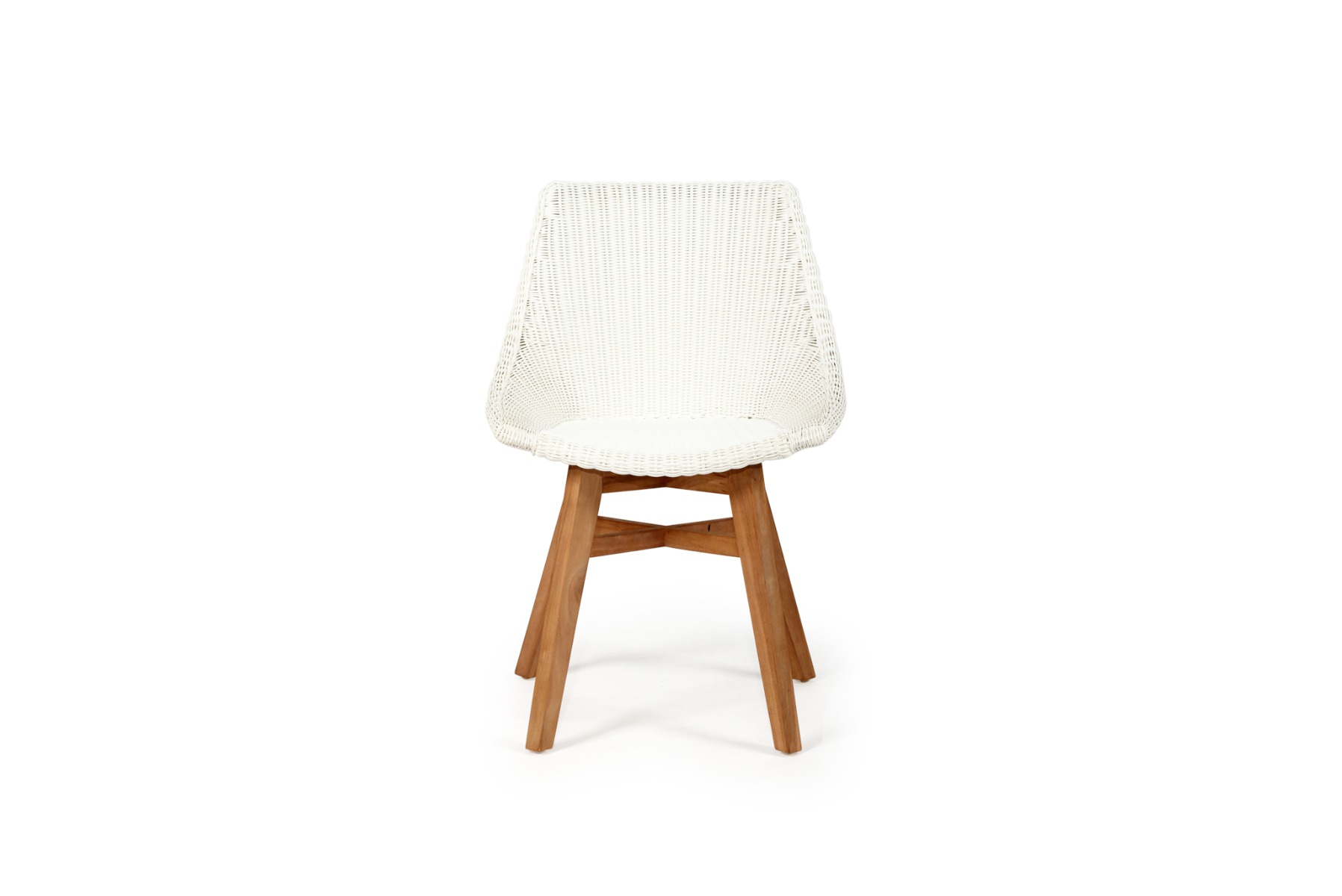 Oceanic Outdoor Dining Chair White, Width 55cm x Depth 49cm x height 82cm - Image 9