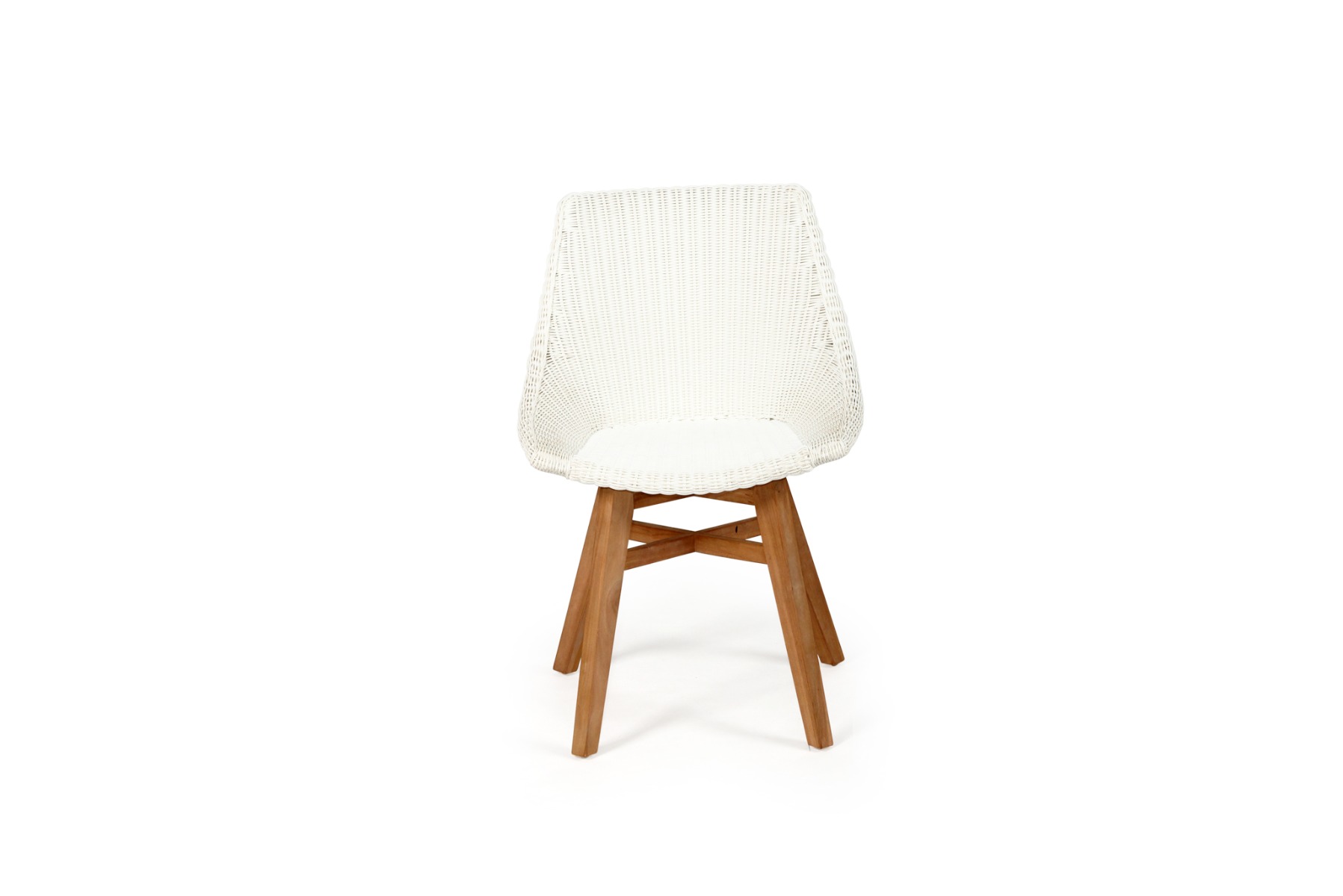 Oceanic Outdoor Dining Chair White, Width 55cm x Depth 49cm x height 82cm - Image 10