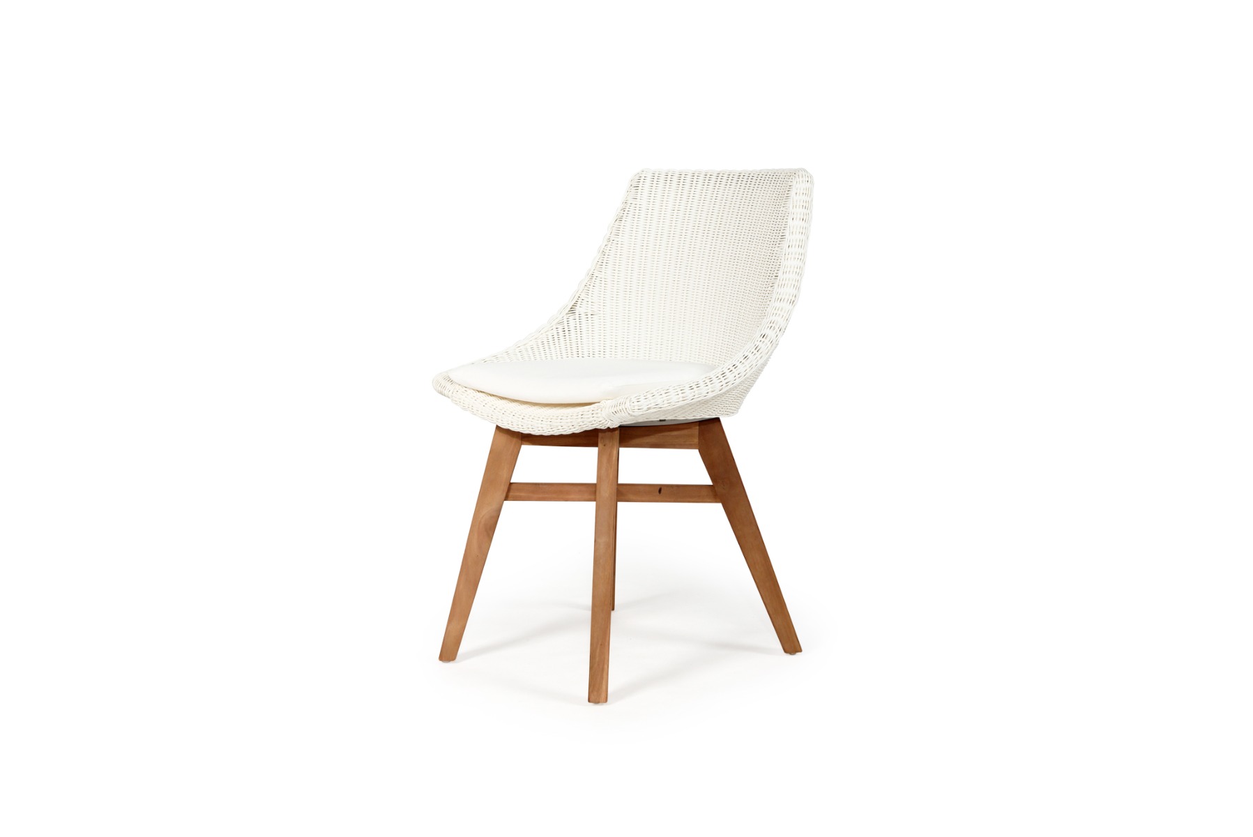 Oceanic Outdoor Dining Chair White, Width 55cm x Depth 49cm x height 82cm - Image 11