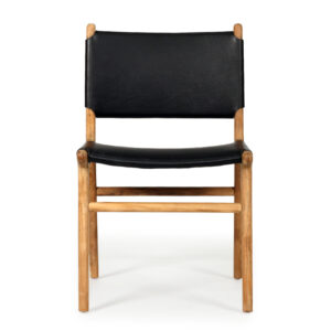 wp-image-tigress-59391.jpg Pasadena Leather Side Chair Black, Width 53cm x Depth 55cm x Height 48cm