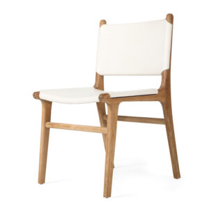 wp-image-tigress-59425.jpg Pasadena Leather Side Chair White, Width 53cm x Depth 55cm x Height 48cm