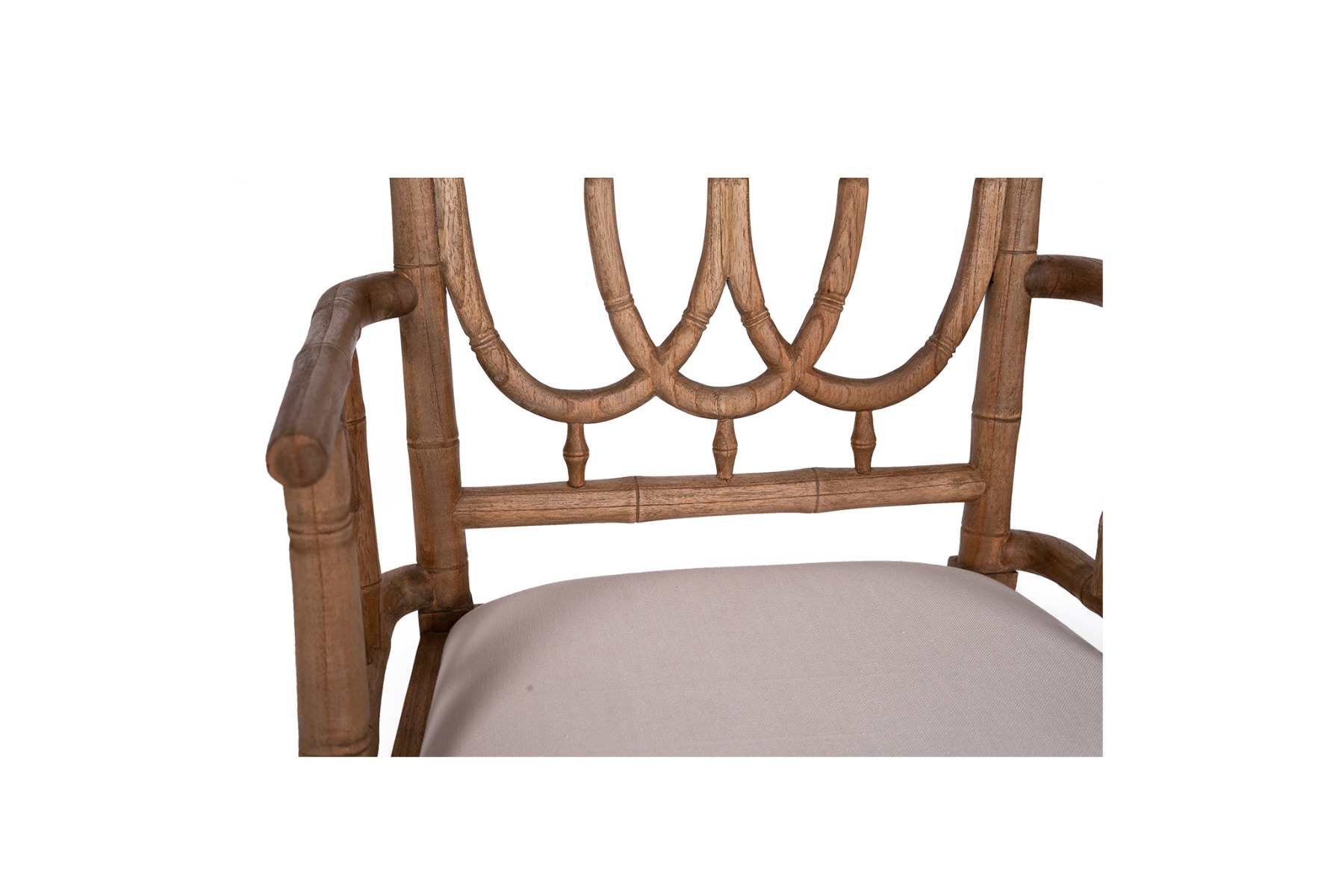 Chippendale Ring Armchair Weathered Oak, W 49cm x D 50cm x H 103cm - Image 2