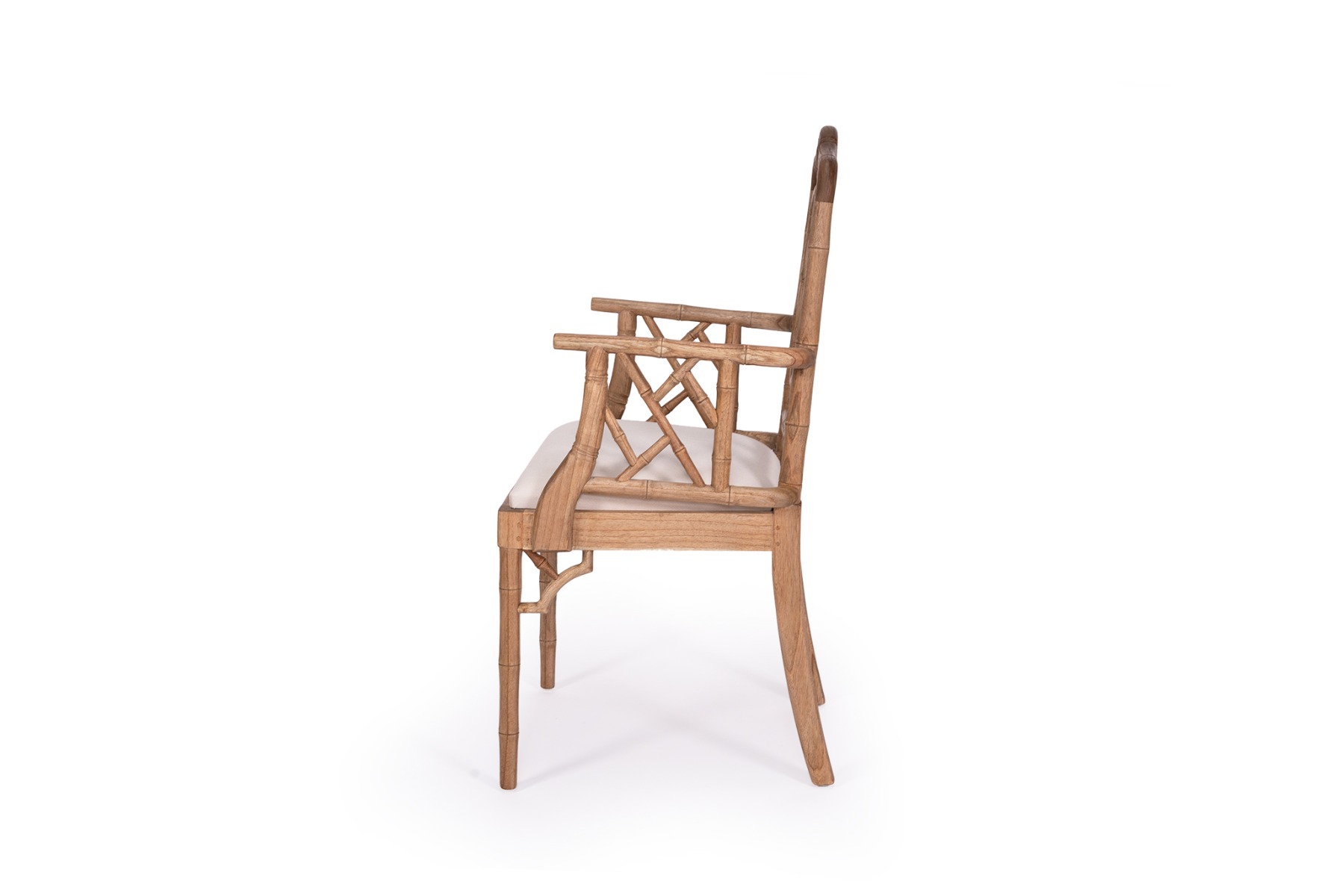 Chippendale Ring Armchair Weathered Oak, W 49cm x D 50cm x H 103cm - Image 6