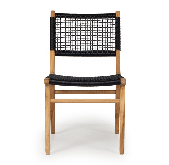 Zen Dining Chair Black, Width 49cm x Depth 56cm x Height 87cm
