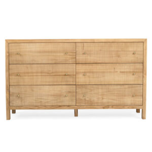 Audrey Chest Of Drawers Natural, W 160cm x D 50cm x H 92cm
