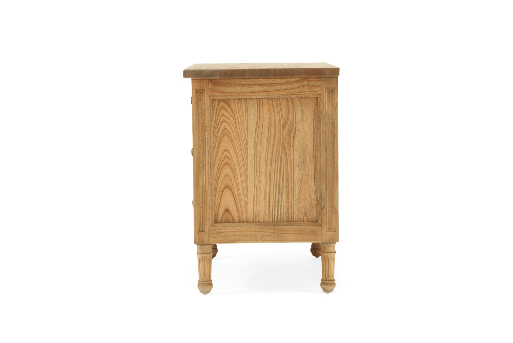 Hamilton Bedside Table 3 Drawer Weathered Oak, Width 70cm x Depth 45cm x Height 67cm - Image 5