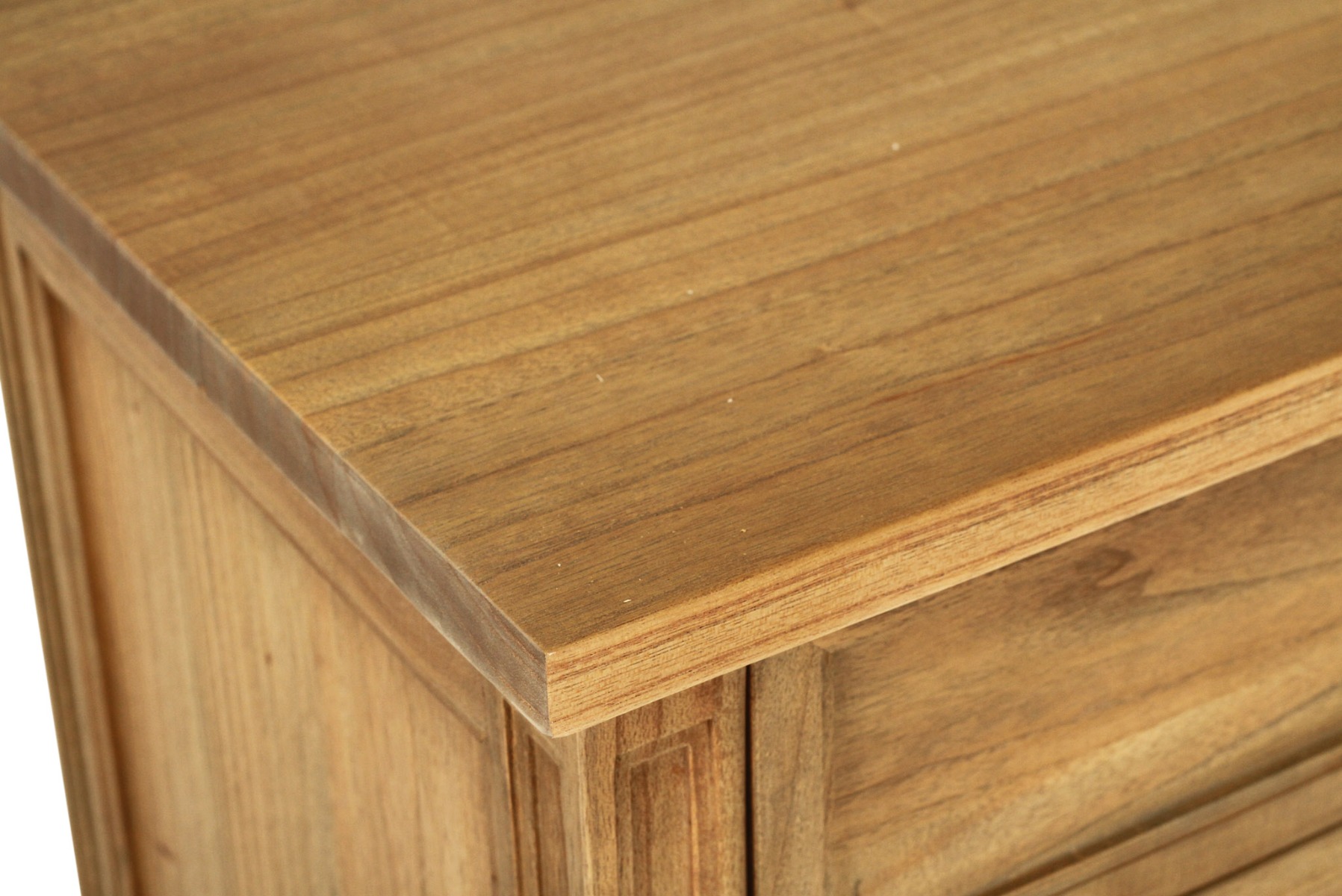 Hamilton Bedside Table 3 Drawer Weathered Oak, Width 70cm x Depth 45cm x Height 67cm - Image 7
