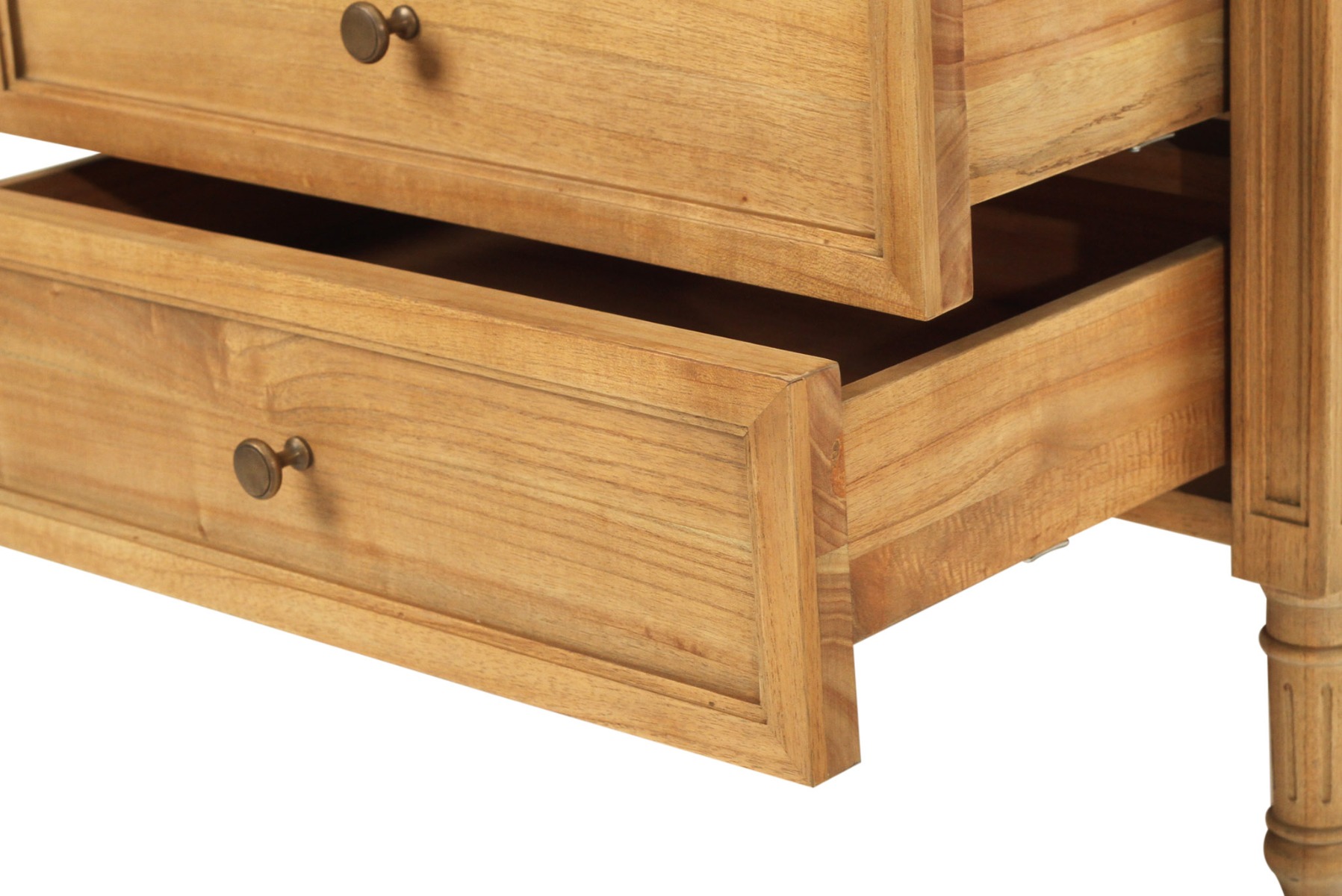 Hamilton Bedside Table 3 Drawer Weathered Oak, Width 70cm x Depth 45cm x Height 67cm - Image 8
