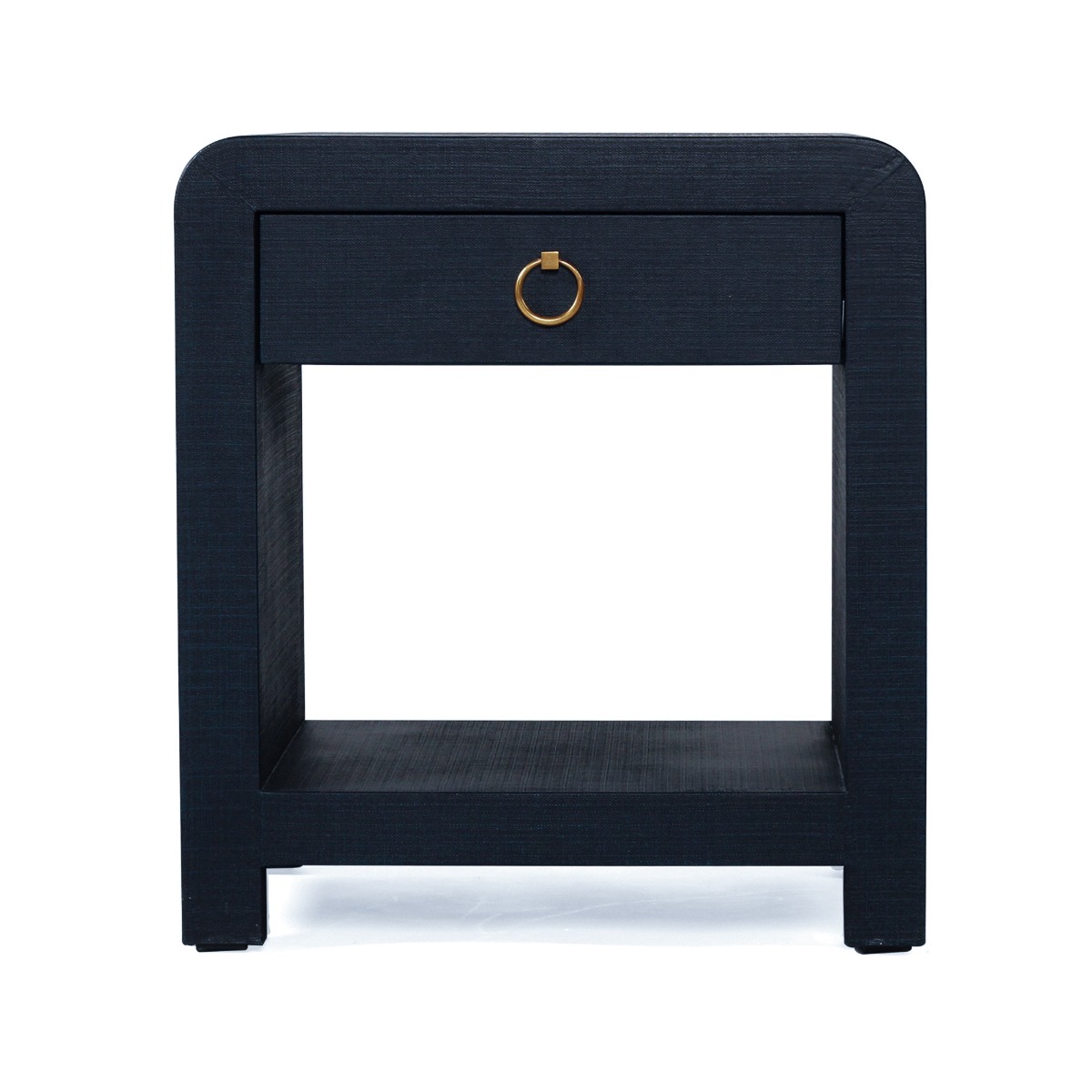 Newhaven Bedside Table Navy by Serrata Living, W 56cm x D 46cm x H 61cm - Image 2