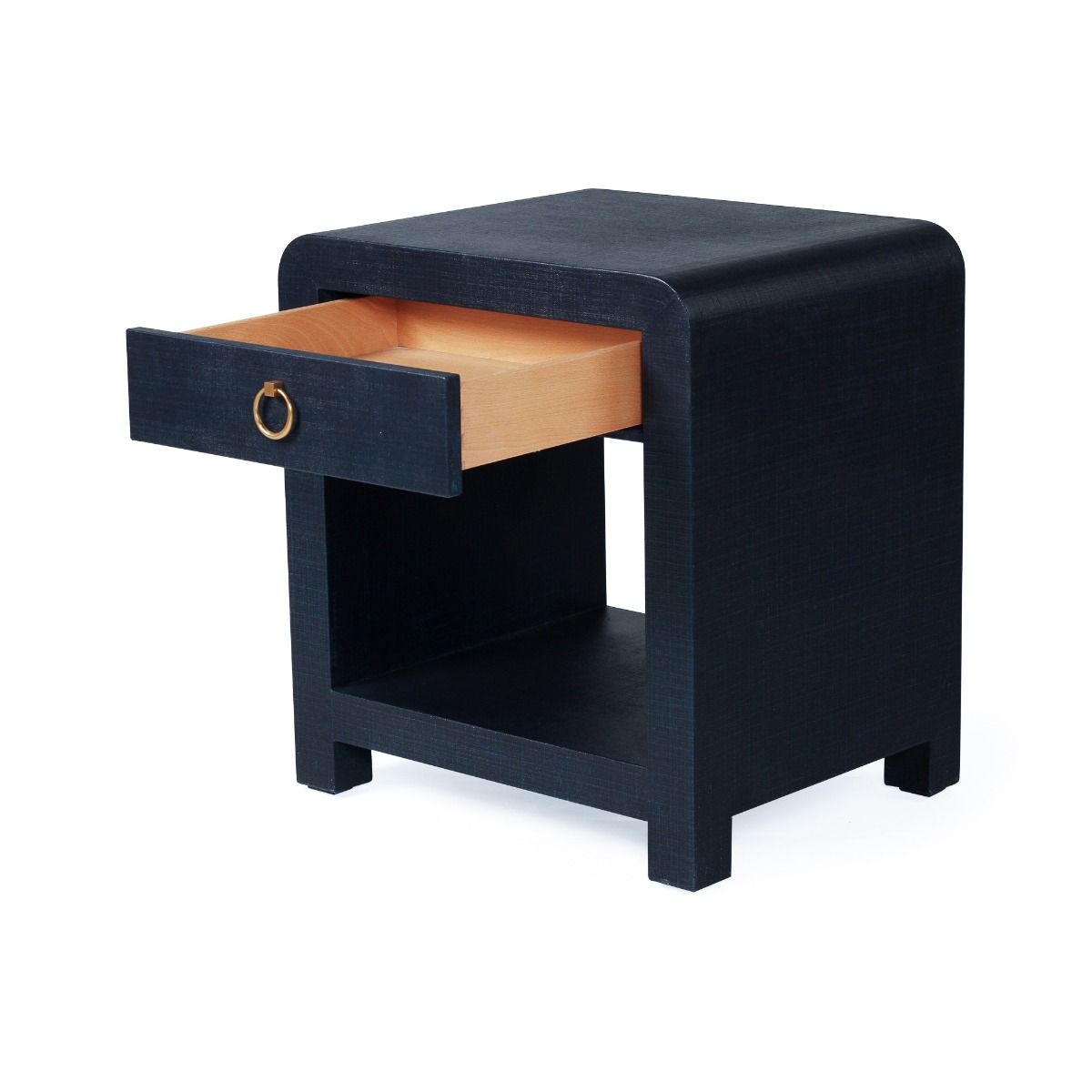 Newhaven Bedside Table Navy by Serrata Living, W 56cm x D 46cm x H 61cm - Image 9