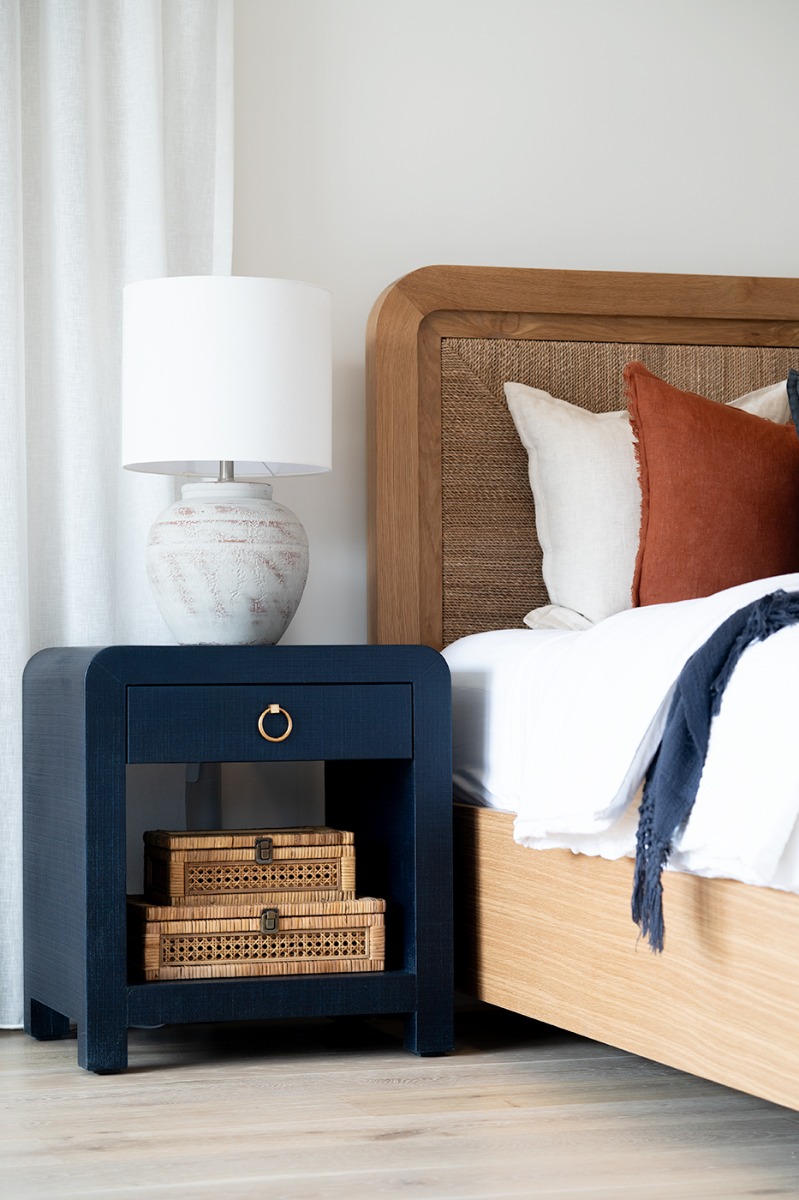Newhaven Bedside Table Navy by Serrata Living, W 56cm x D 46cm x H 61cm - Image 14