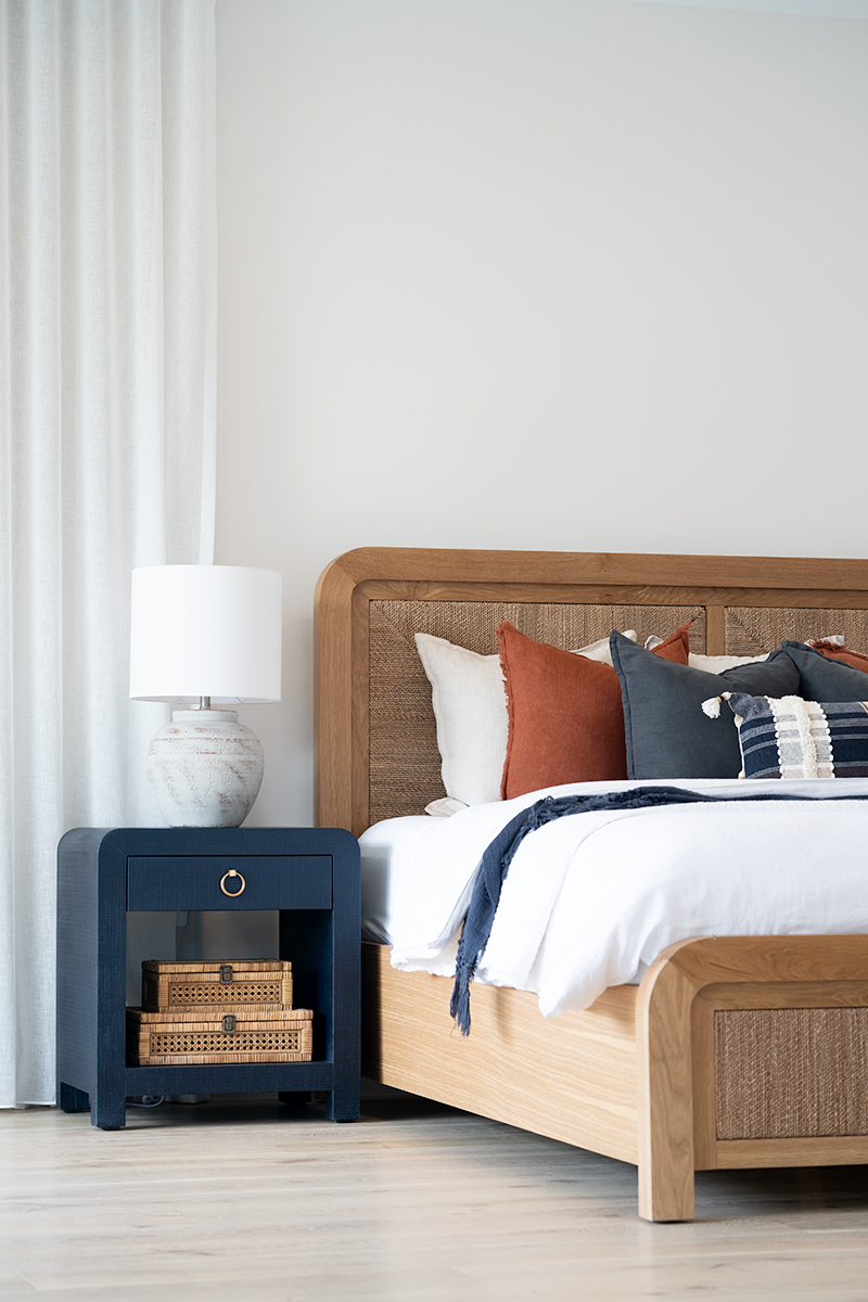 Newhaven Bedside Table Navy by Serrata Living, W 56cm x D 46cm x H 61cm - Image 15