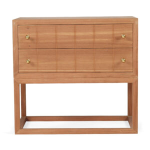 Lisette Bedside Table Teak, Width 71cm x Depth 45cm x Height 66.7cm