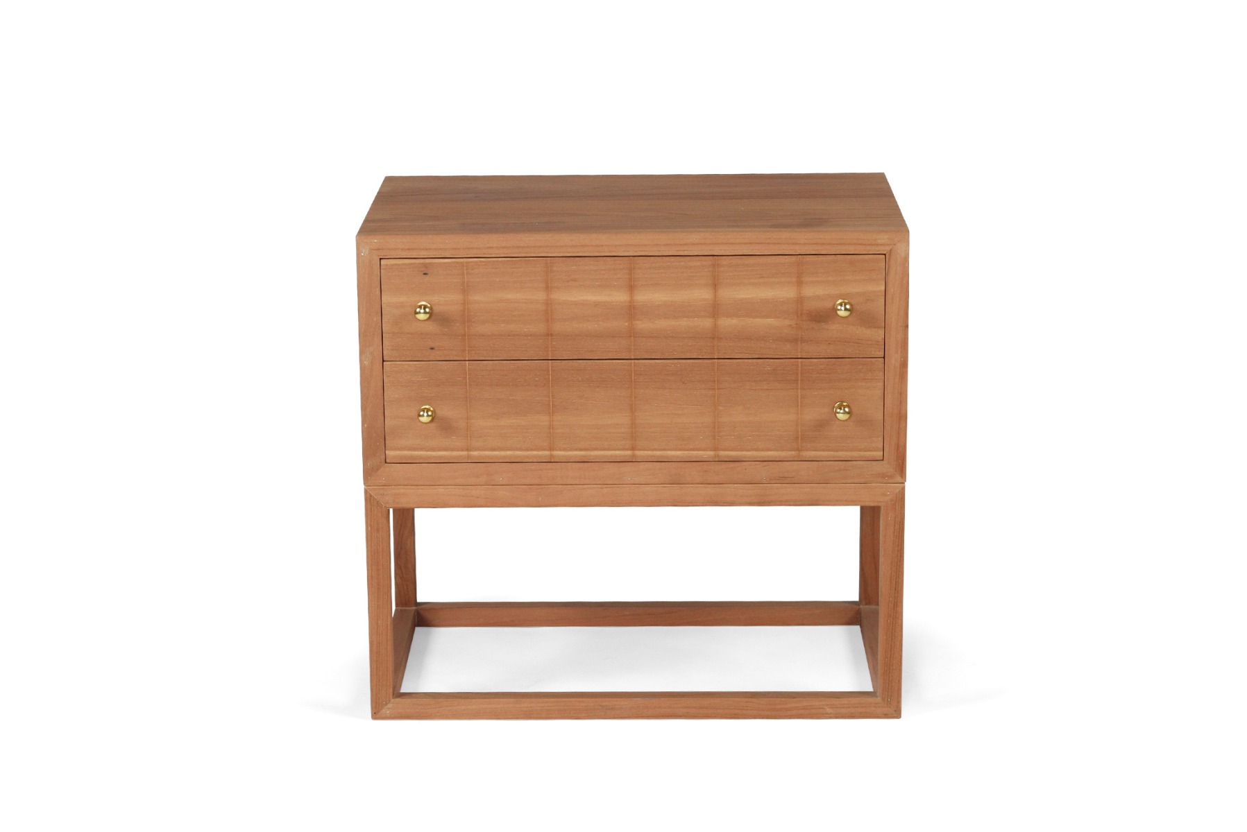 Lisette Bedside Table Teak, Width 71cm x Depth 45cm x Height 66.7cm - Image 2