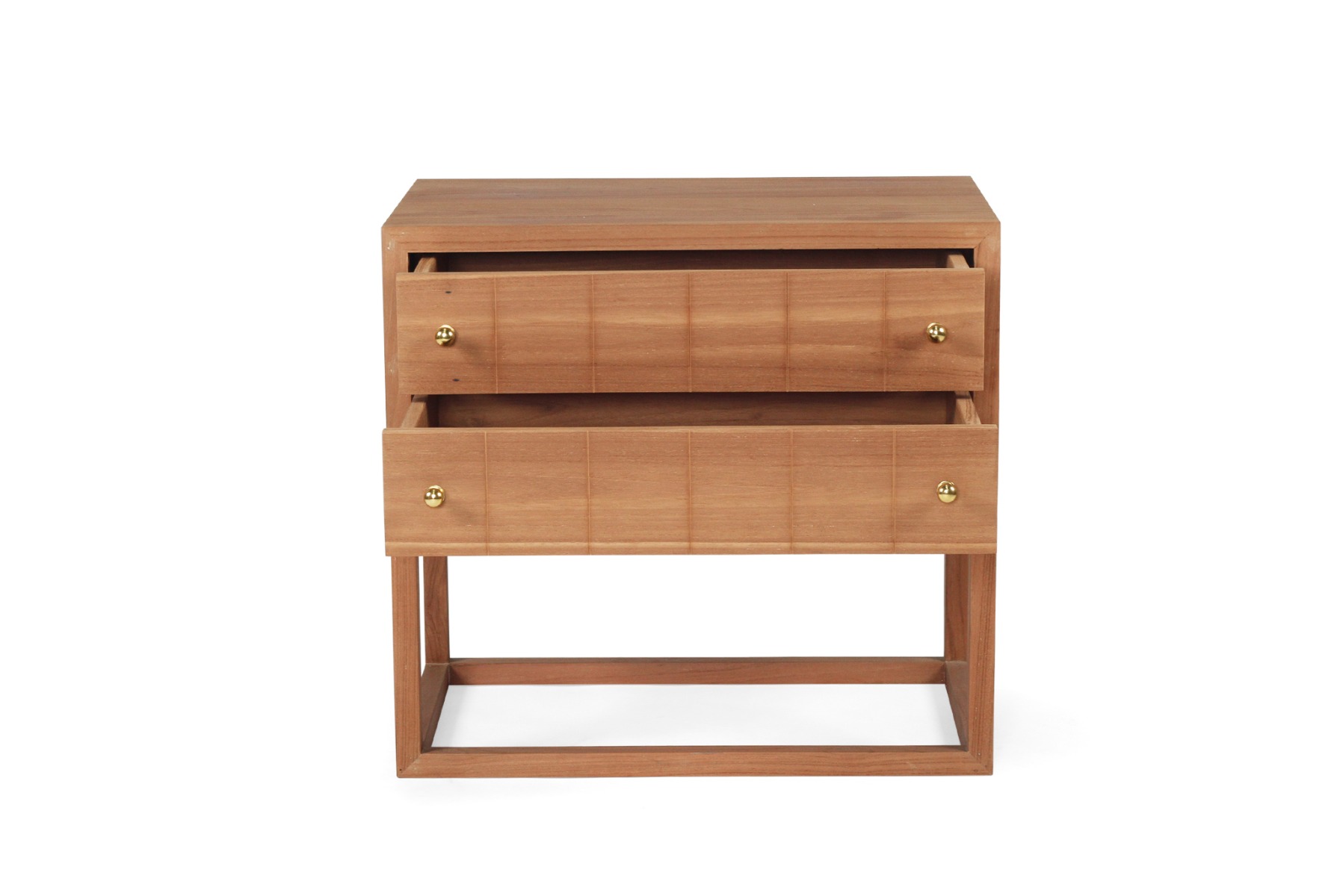 Lisette Bedside Table Teak, Width 71cm x Depth 45cm x Height 66.7cm - Image 3
