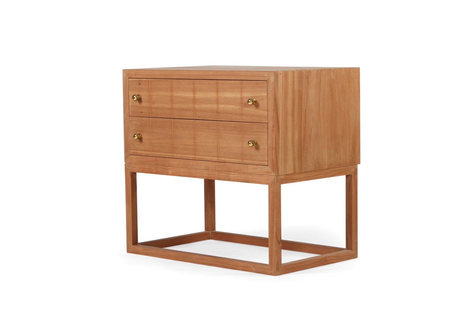 Lisette Bedside Table Teak, Width 71cm x Depth 45cm x Height 66.7cm - Image 4