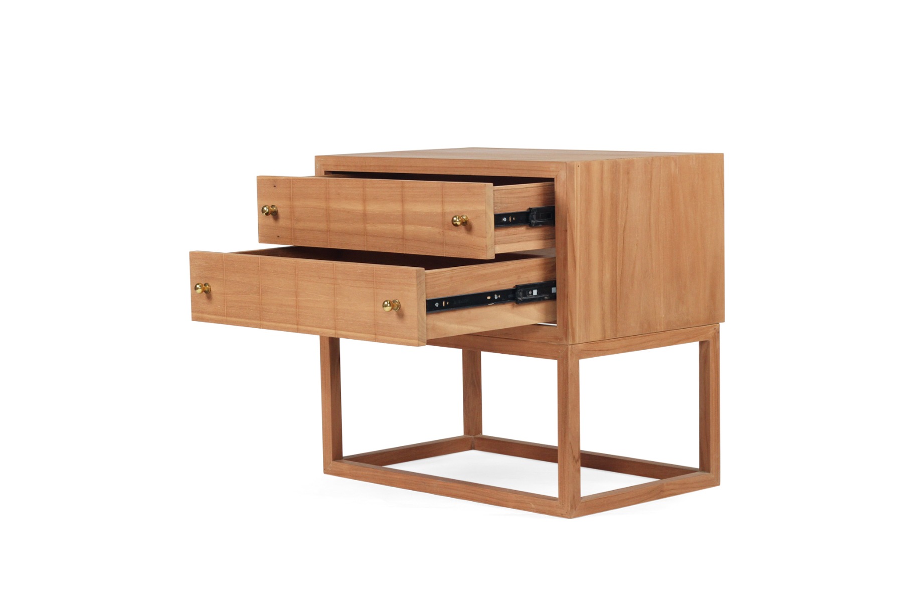 Lisette Bedside Table Teak, Width 71cm x Depth 45cm x Height 66.7cm - Image 5