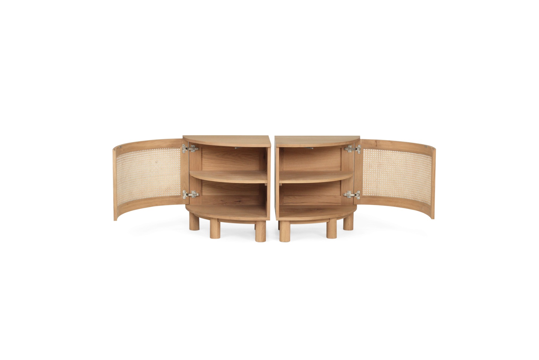 Iluka Bedside Tables Left and Right Pair, Width 60cm x Depth 50cm x Height 66cm - Image 3