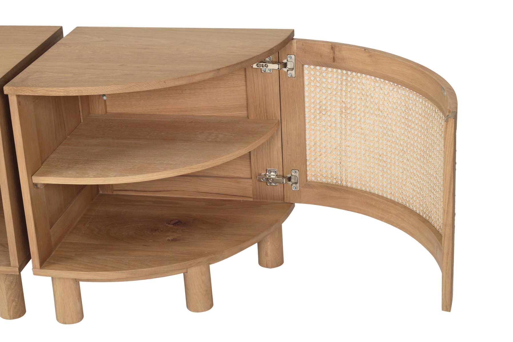 Iluka Bedside Tables Left and Right Pair, Width 60cm x Depth 50cm x Height 66cm - Image 4