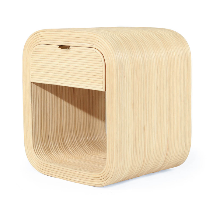 Nixon Bedside Table, Width 60cm x Depth 50cm x Height 65cm