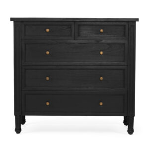 wp-image-tigress-59652.jpg Hamilton Dresser Black 5 Drawer, W 100cm x H 92cm x D 47cm