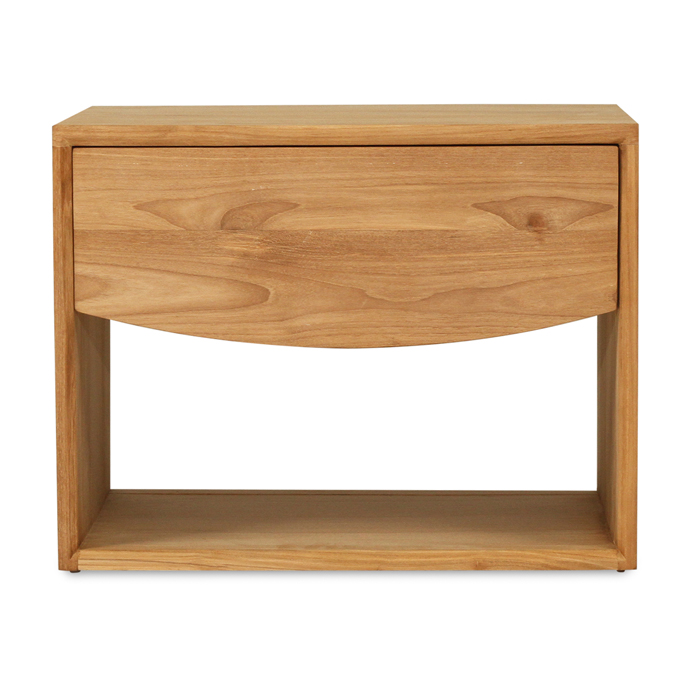 Koa Bedside Table Low, W 60cm x D 46cm x H 46cm