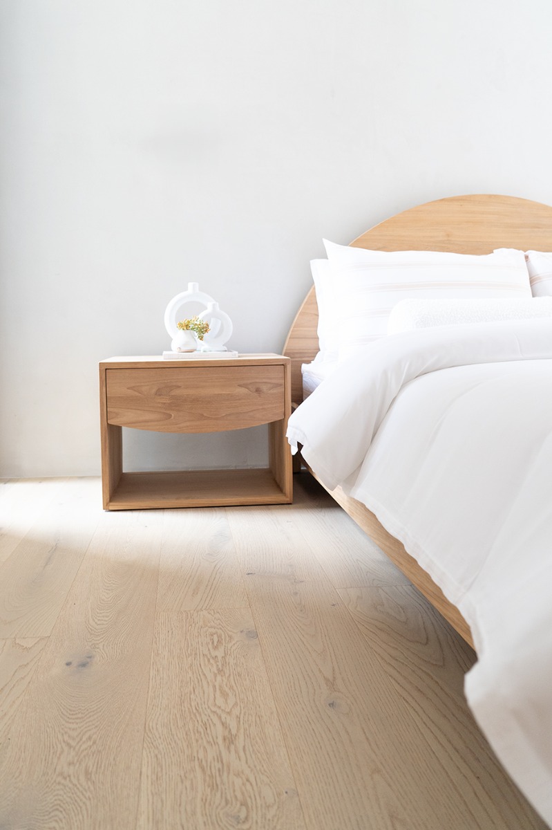 Koa Bedside Table Low, W 60cm x D 46cm x H 46cm - Image 2