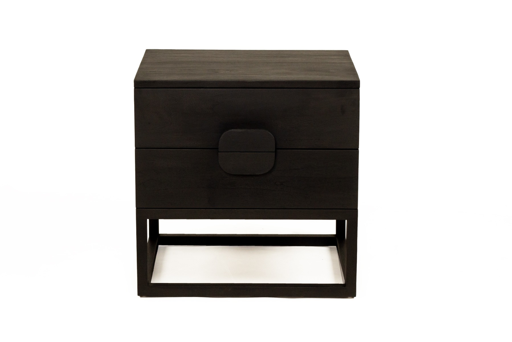 Eden Bedside Table Black, W 60cm x D 52cm x H 61cm - Image 2