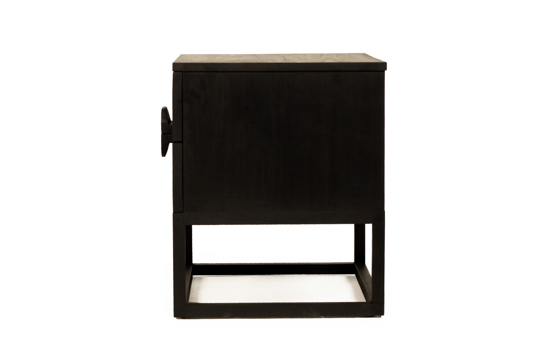 Eden Bedside Table Black, W 60cm x D 52cm x H 61cm - Image 5