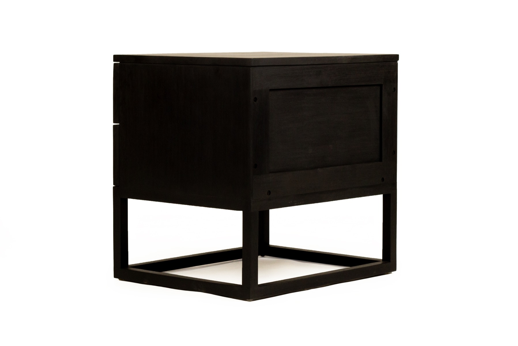 Eden Bedside Table Black, W 60cm x D 52cm x H 61cm - Image 6