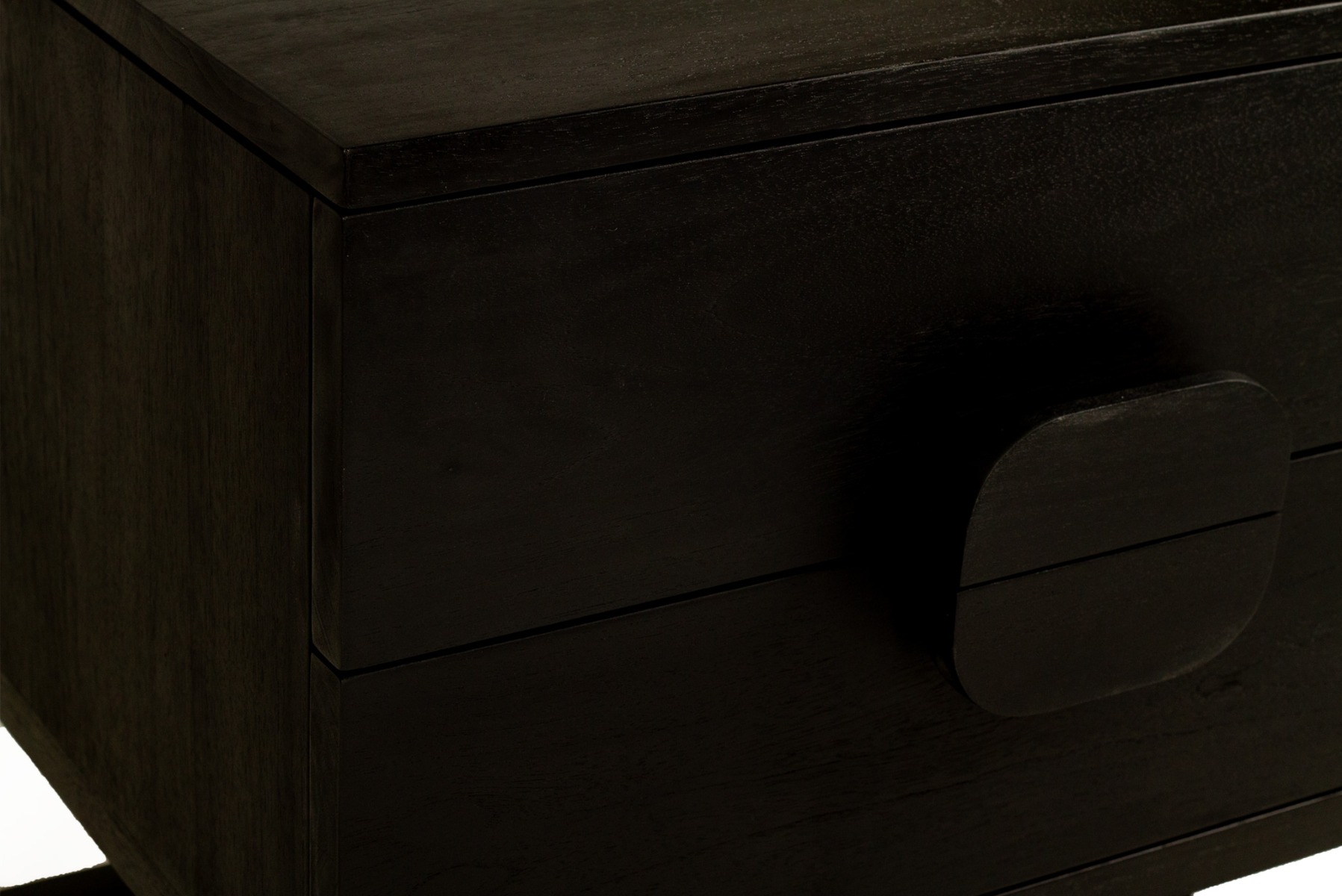 Eden Bedside Table Black, W 60cm x D 52cm x H 61cm - Image 8