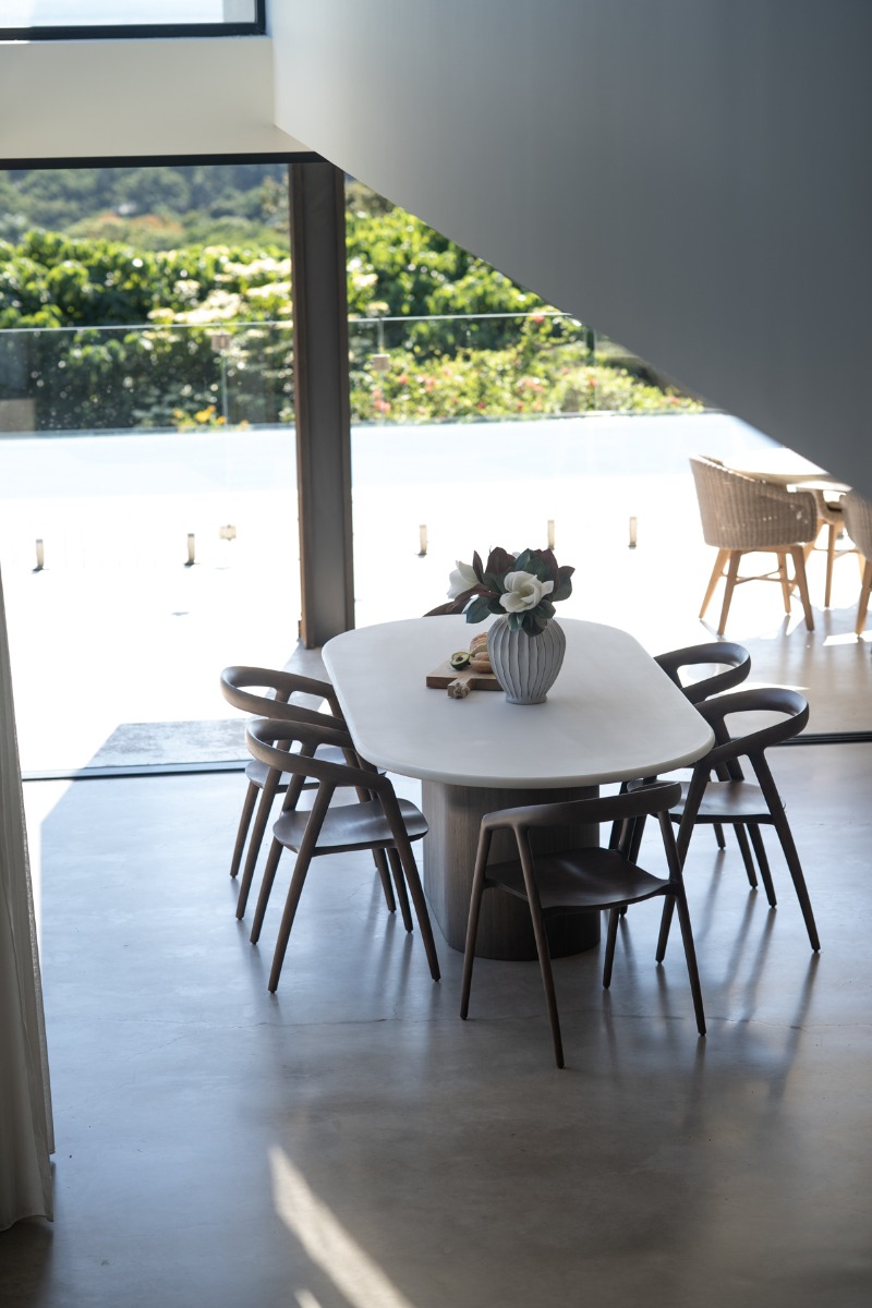 Cali Dining Chair Walnut, Width 54cm x Depth 55cm x Height 77cm - Image 5