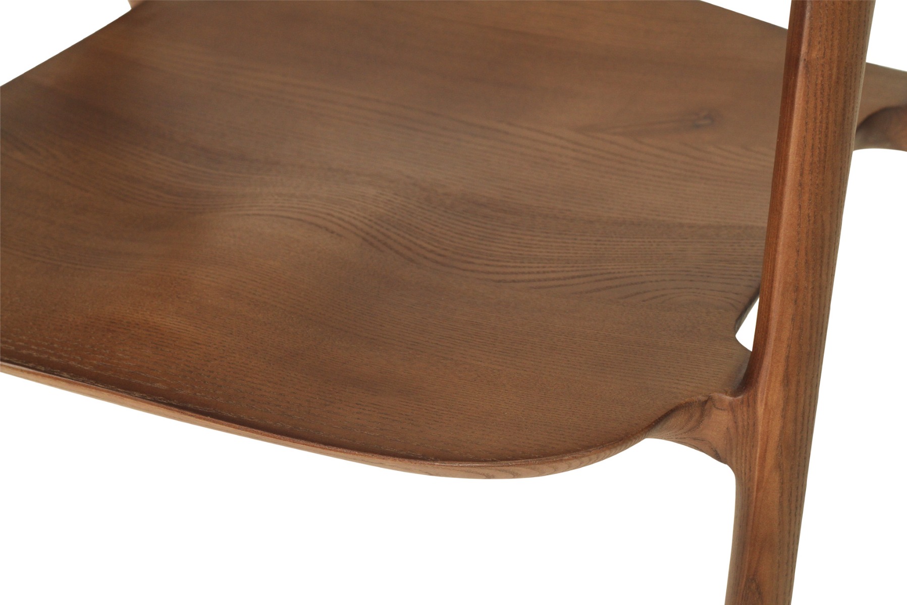 Cali Dining Chair Walnut, Width 54cm x Depth 55cm x Height 77cm - Image 12