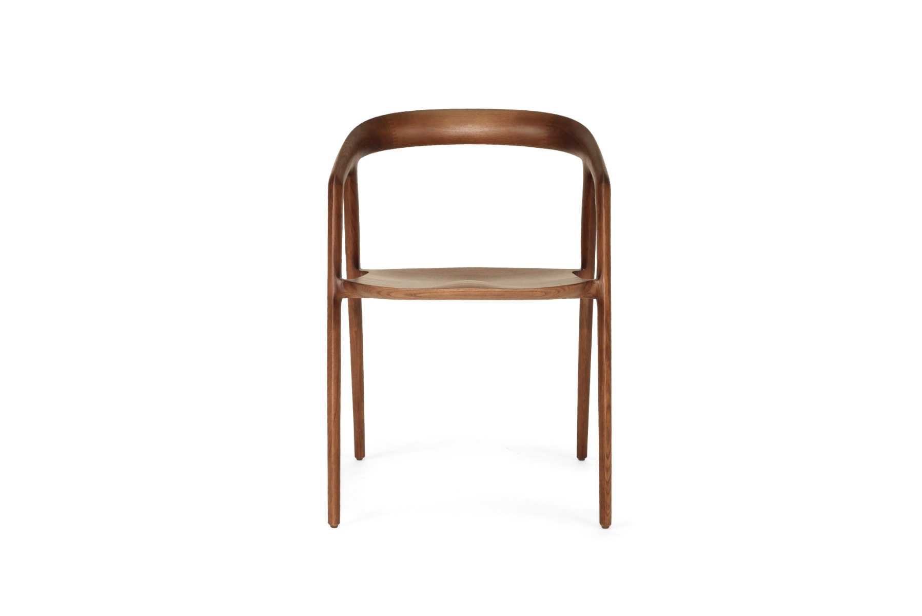 Cali Dining Chair Walnut, Width 54cm x Depth 55cm x Height 77cm - Image 14