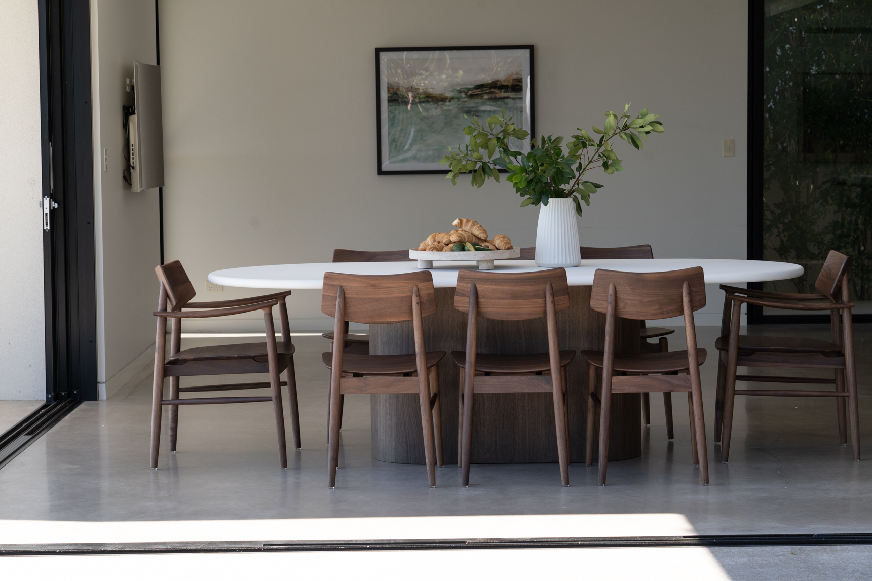 Harlow Dining Chair Walnut with Timber Seat, W 48cm x D 51cm x H80cm - Image 17