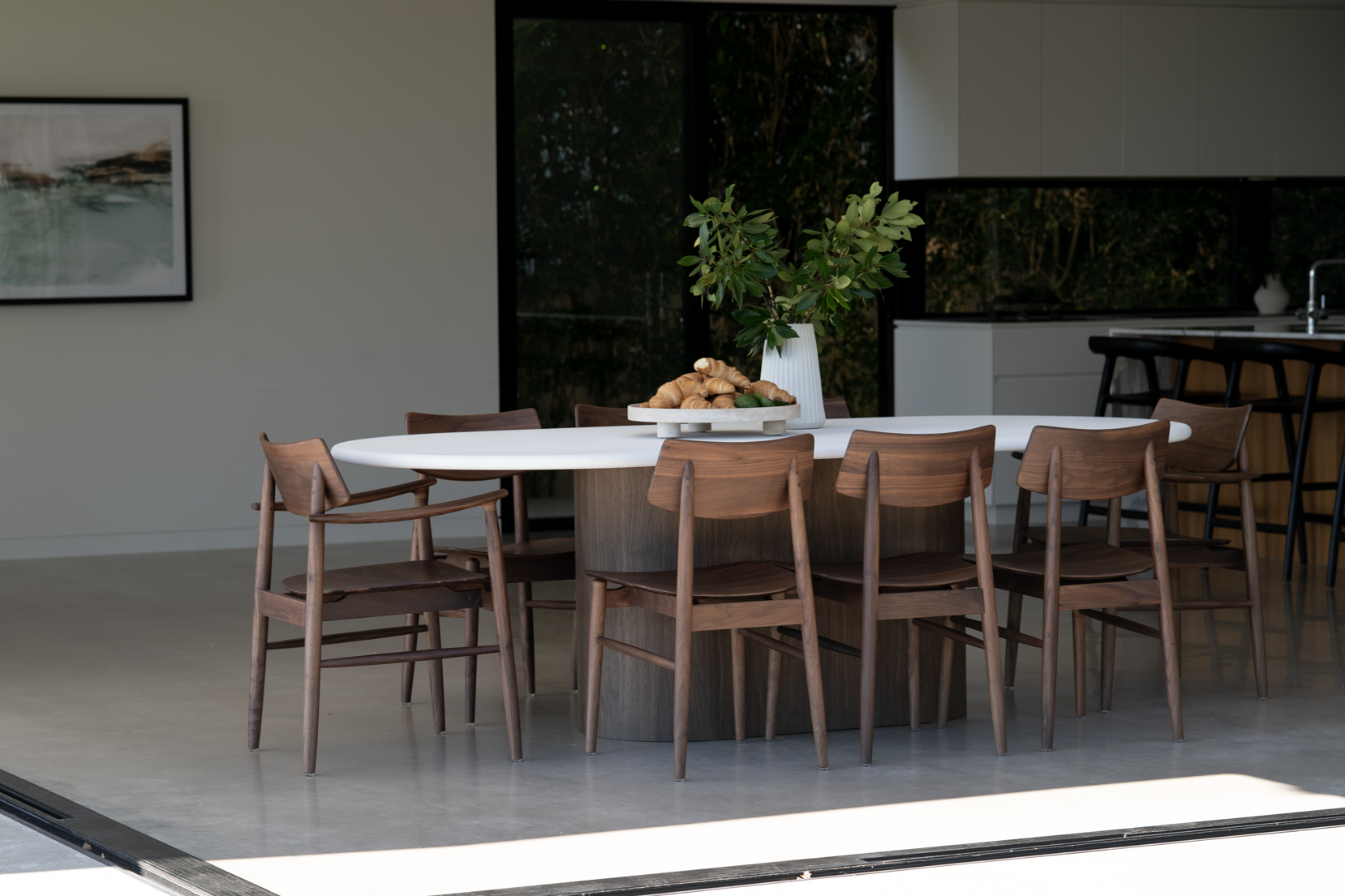 Harlow Dining Chair Walnut with Timber Seat, W 48cm x D 51cm x H80cm - Image 19