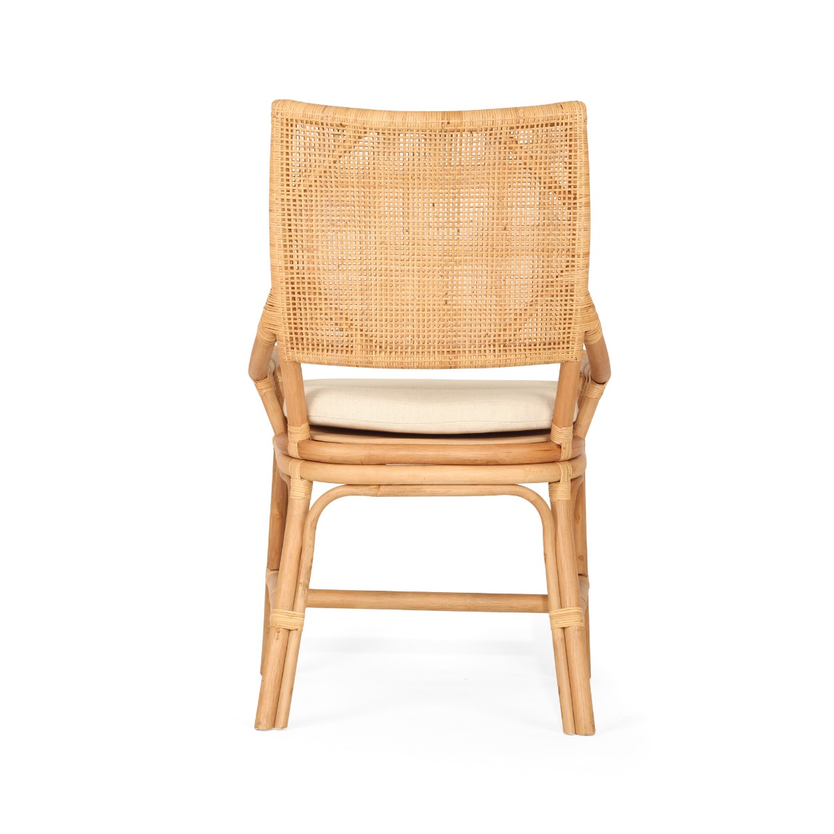 Kora Dining Chair Natural By Serrata Living, W 56cm × D 55cm × H 96cm - Image 4