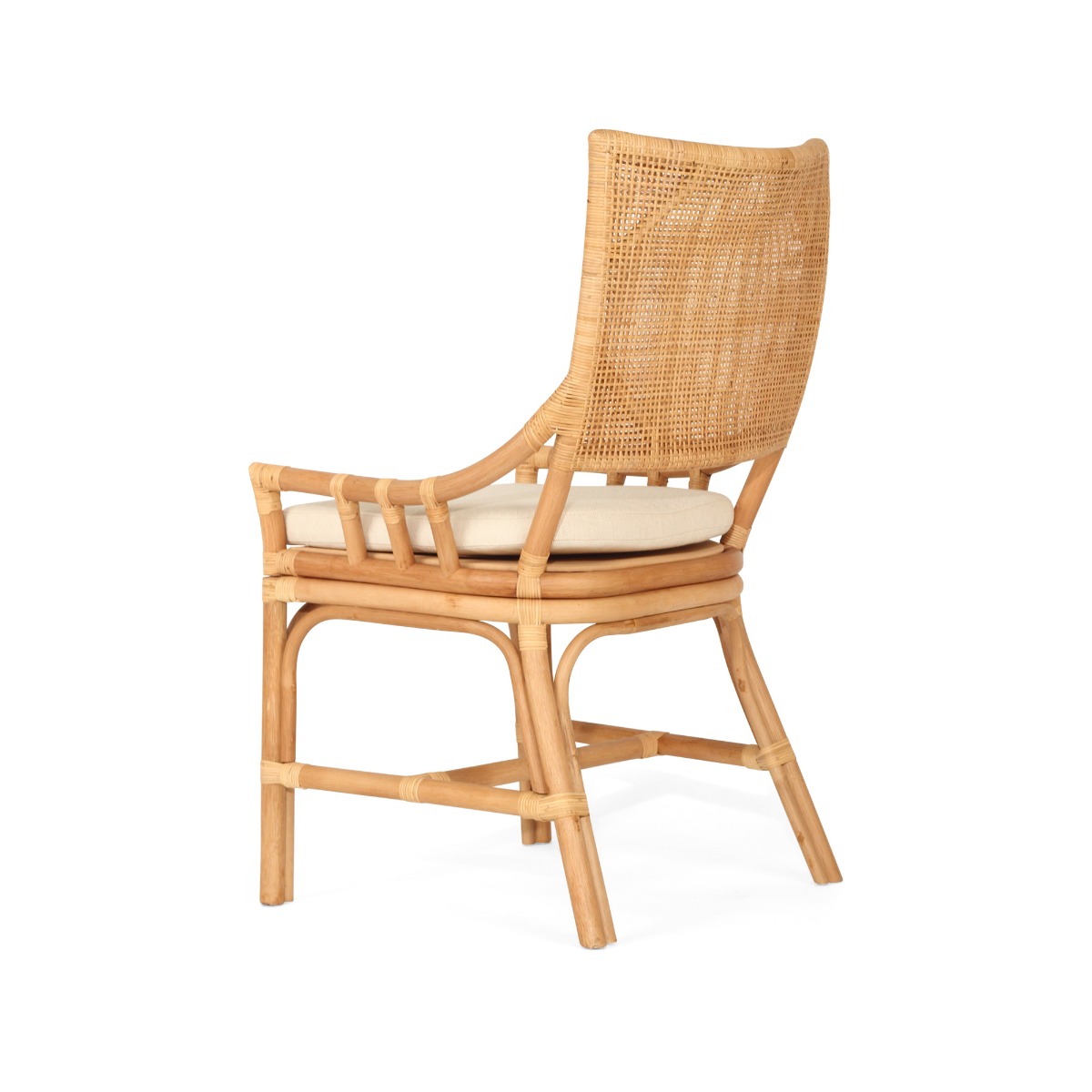Kora Dining Chair Natural By Serrata Living, W 56cm × D 55cm × H 96cm - Image 5