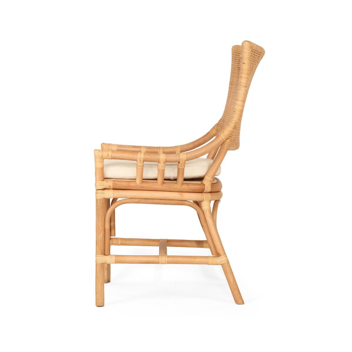 Kora Dining Chair Natural By Serrata Living, W 56cm × D 55cm × H 96cm - Image 6