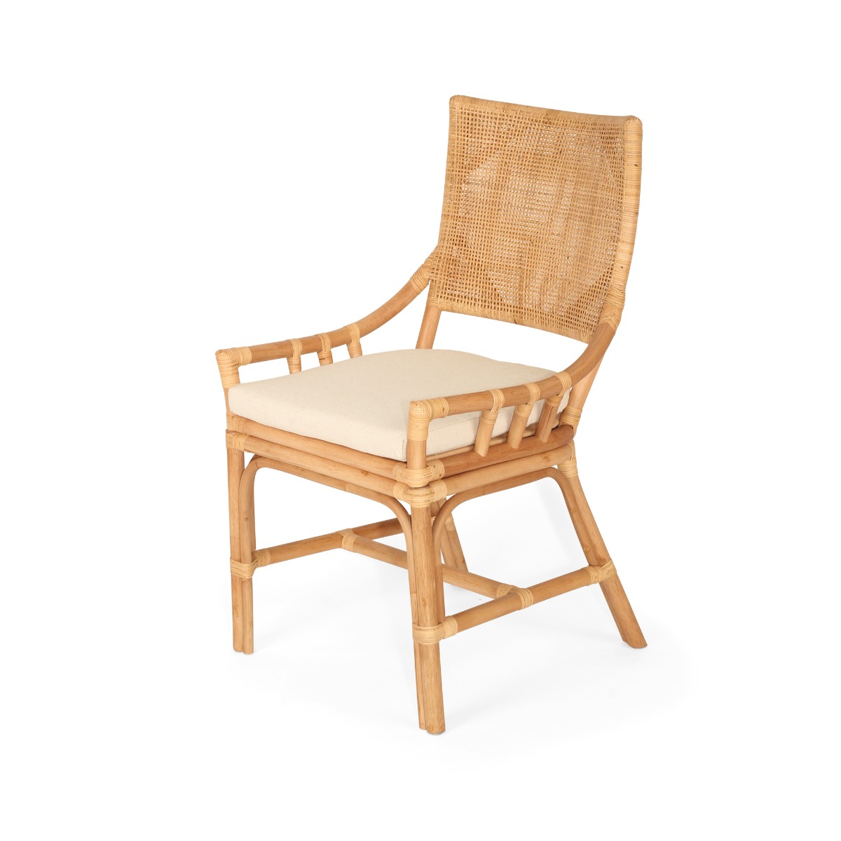 Kora Dining Chair Natural By Serrata Living, W 56cm × D 55cm × H 96cm - Image 7