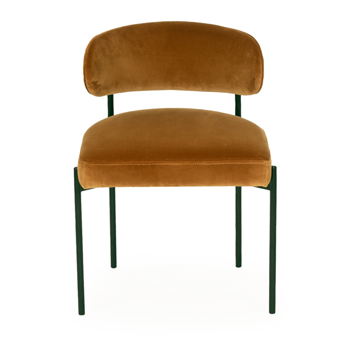 Soho Dining Chair Rust, W 55cm x D 52cm x H 76cm