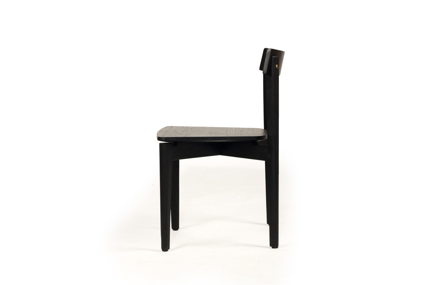 Jude Dining Chair Black, W 48cm x D 53cm x H78.5cm - Image 4