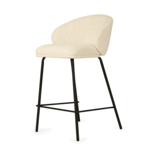 wp-image-tigress-59940.jpg Anders Counter Stool Natural Upholstery with Black Legs, W 53cm x D 53cm x H 85cm